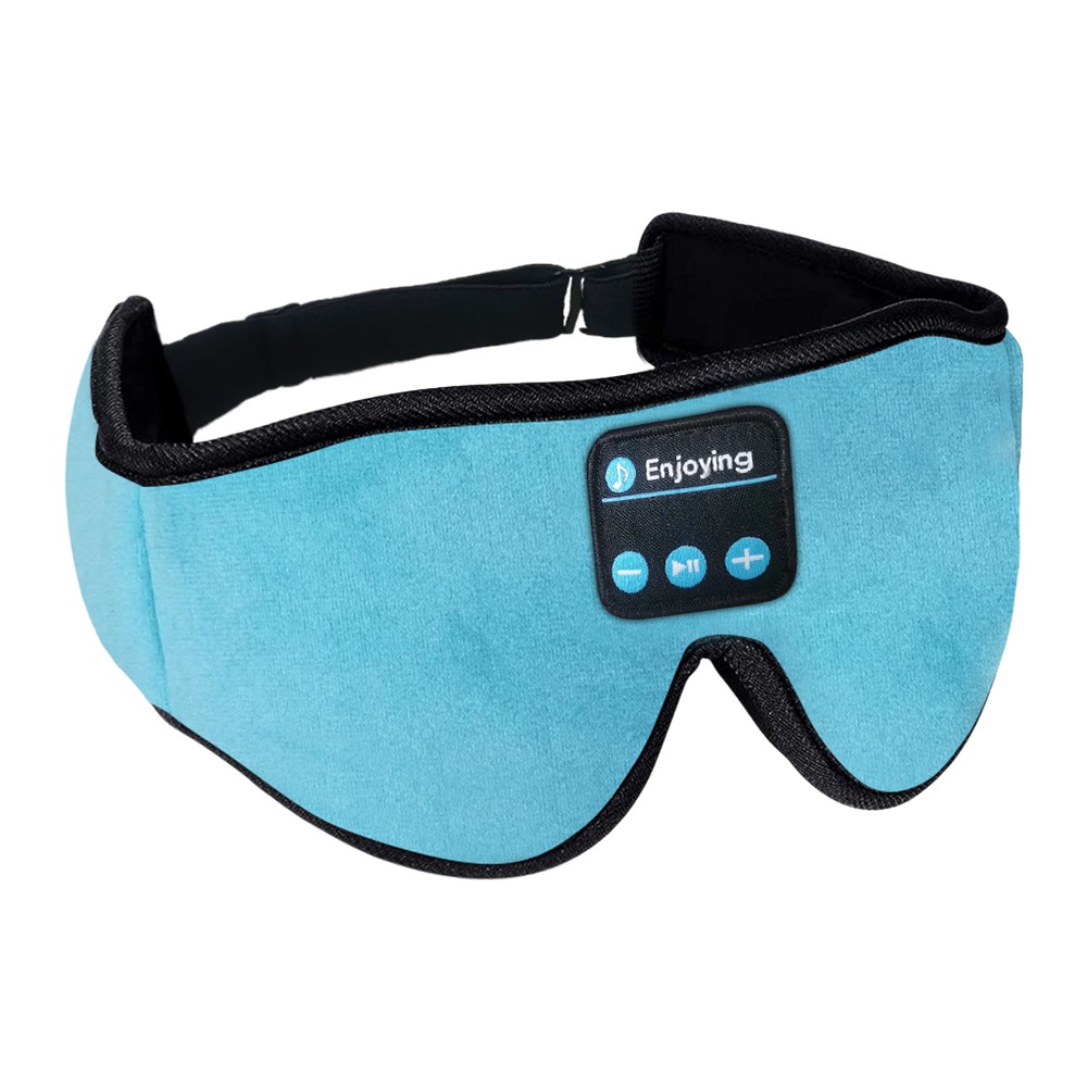 3D Bluetooth Sleep Eye Mask Sleep Headphoens Blue