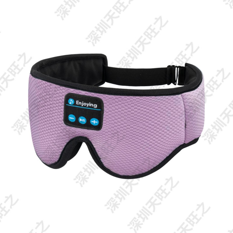 3D Bluetooth Sleep Eye Mask Sleep Headphoens Purple