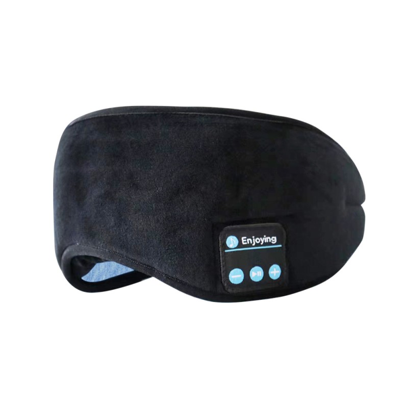 Βαμβάκι Bluetooth Sleep Mask Mask ακουστικά ύπνου μαύρα