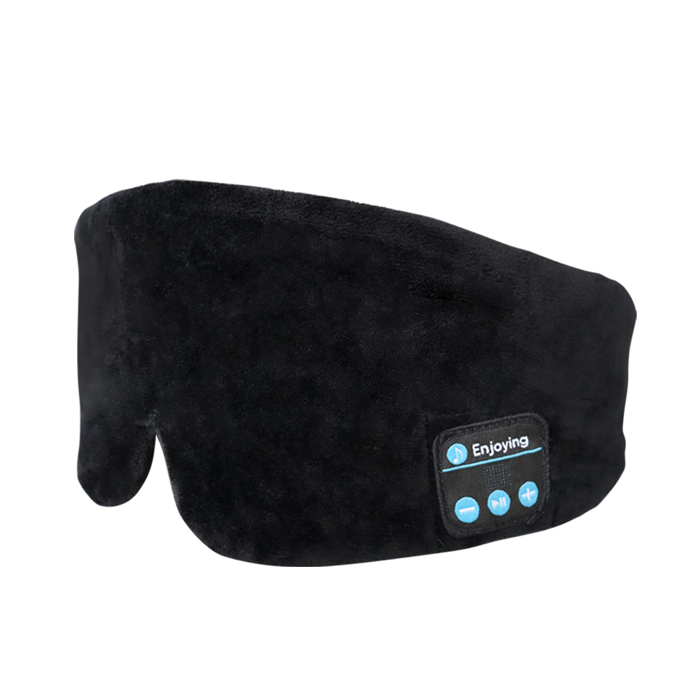 Silk Bluetooth Sleep Eye Mask Sleeping Headphoens Μαύρο