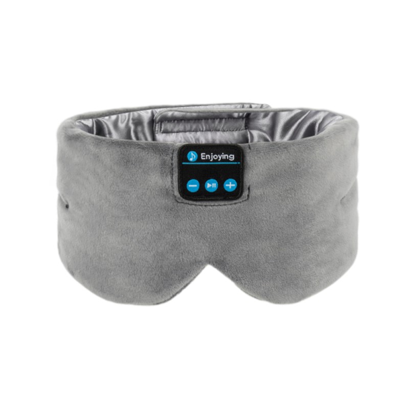 Silk Bluetooth Sleep Eye Mask Sleeping Headphoens γκρι